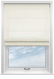 Sahara Voile, Metallic Cream - Motorised Roman Blind